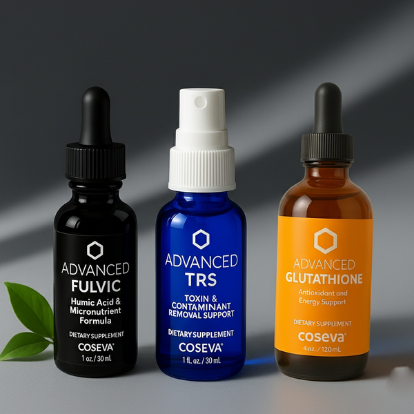 Advanced Fulvic, TRS, and Glutathione – Single Combo Pack of 3