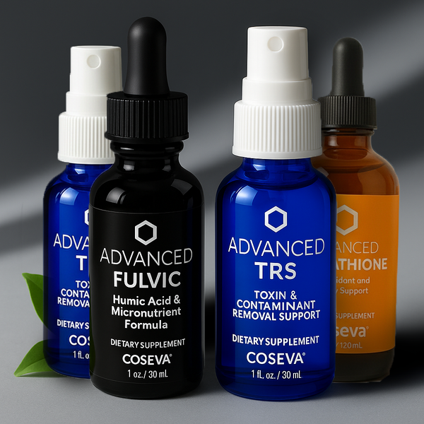 Advanced TRS, Fulvic, and Glutathione  –  Mixed Combo Pack of 4