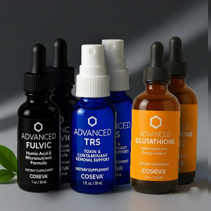 Advanced Fulvic, TRS, and Glutathione  –  Double Combo Pack of 6